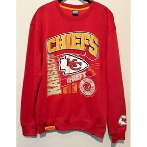 NFL Kansas City Chiefs Adult Large Red‎ Crewneck Sweatshirt UltraGame Vintage